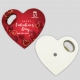 Heart Shaped Magnet Bottle Opener Model 1