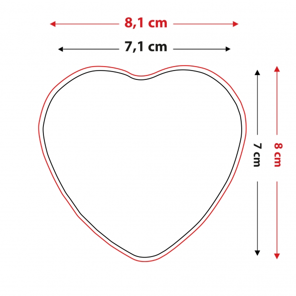 Heart Shaped Magnet Bottle Opener Model 2